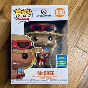 Funko Overwatch McCree Vinyl Figure with Red and Tan Accents
